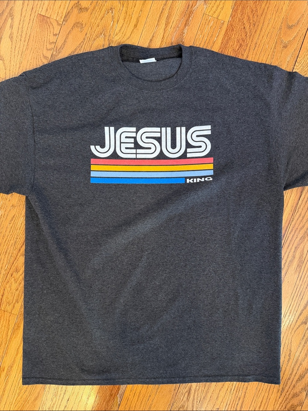 Jesus (Is) King Graphic Tee - Dark Gray